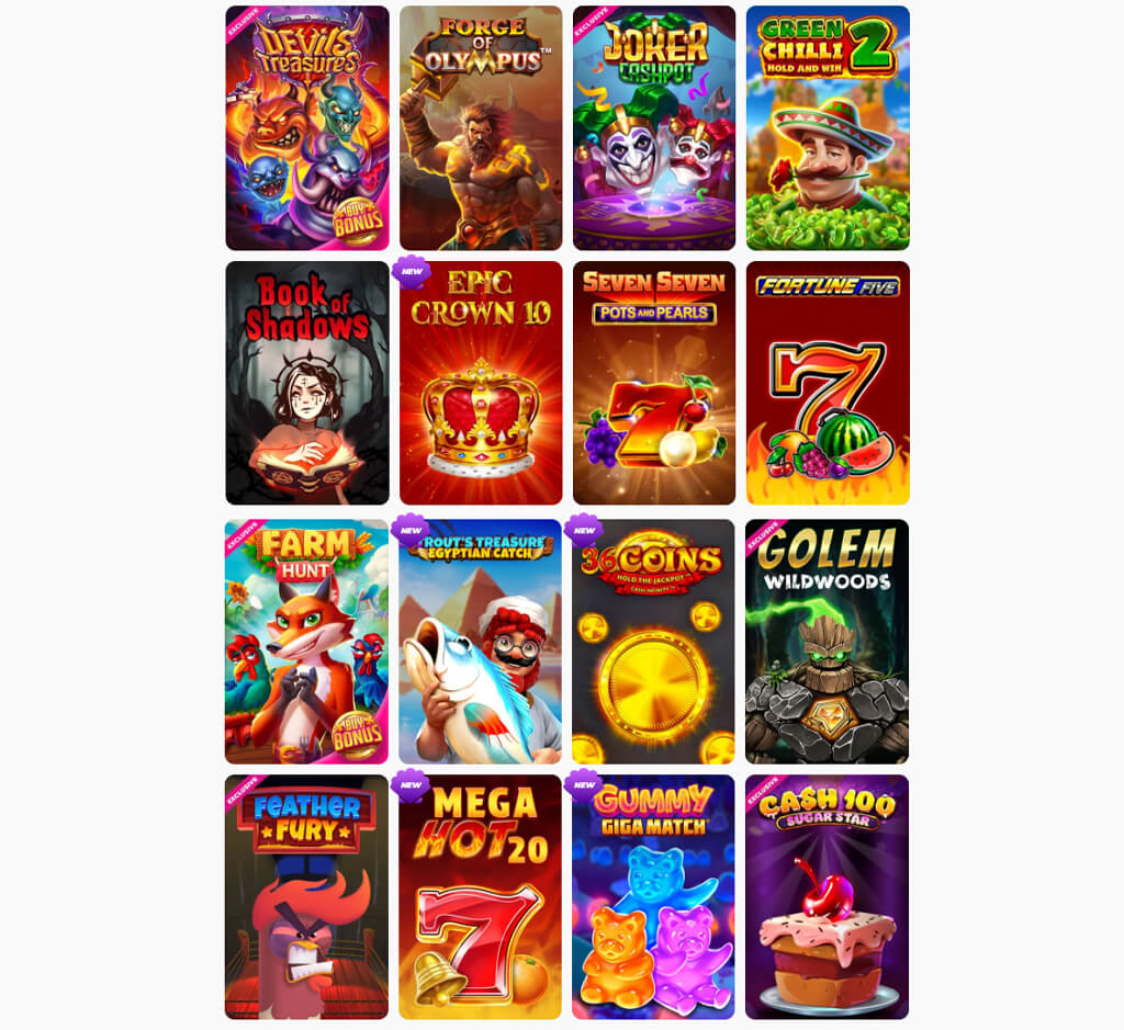 Posido slots on desktop